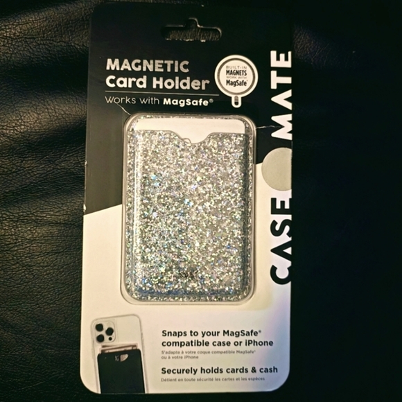 case-mate Other - Case•Mate Magnetic Card Holder for iPhone or MagSafe compatible Case in Sparkle